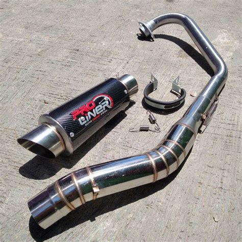 Knalpot Racing Proliner Tr Carbon Fullsystem Motor Satria Fu Sonic