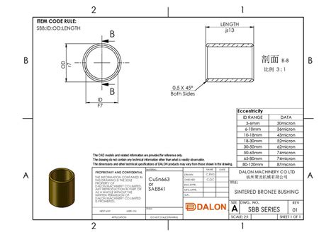 Sintered Bronze Bushing Dalon