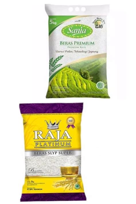 Beras Sania 5 Kg Raja Platinum Anak Raja FS Topi Koki Premium Rice