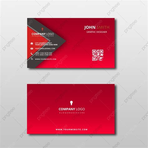 Red Abstract Business Card Template Template Download on Pngtree