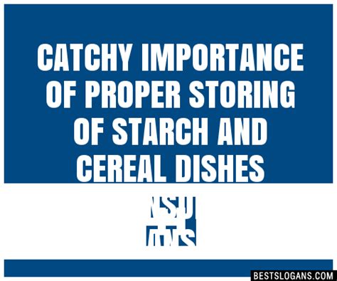 Catchy Importance Of Proper Storing Of Starch And Cereal Dishes