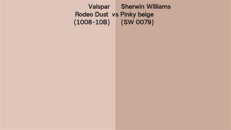 Valspar Rodeo Dust B Vs Sherwin Williams Pinky Beige Sw