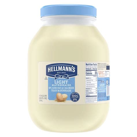 Amazon Hellmann S Light Mayonnaise Jar Made With 100 Cage Free