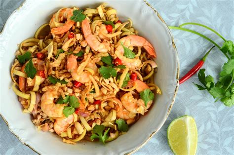 Yam Hua Plee Salade Tha De Fleur De Bananier Aux Crevettes Et Au