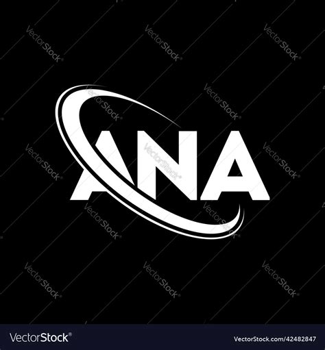 Ana logo letter design Royalty Free Vector Image