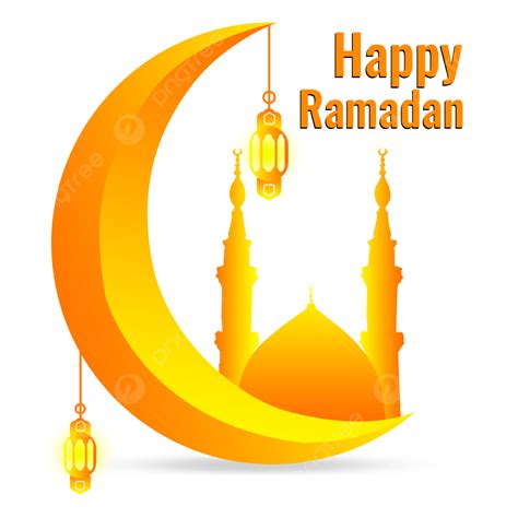 Ramadan Mubarak White Transparent Ramadan Mubarak Moon Ramadan