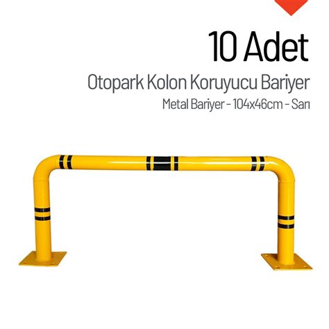 Lu Otopark Kolon Koruyucu Bariyer Seti Metal Bariyer X Cm