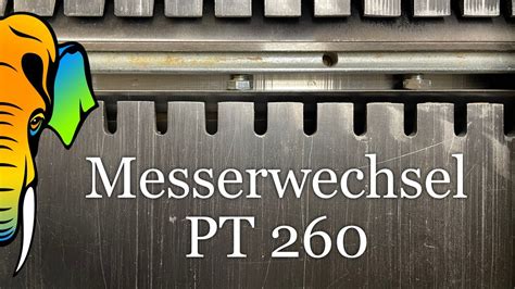 Hobelmesser Wechseln PT260 Record Power YouTube