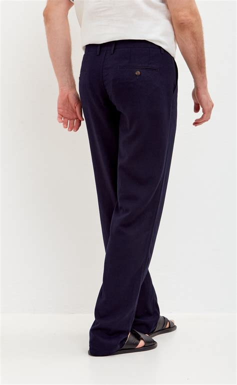 Брюки льняные мужские P111-0852 темно-синие - АЗБУКАМОДА | Бренды PRIMM ...