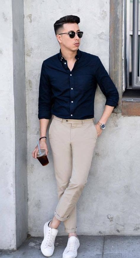 28 Best Navy Blue Shirt Outfits Images Mens Outfits Blue Shirt