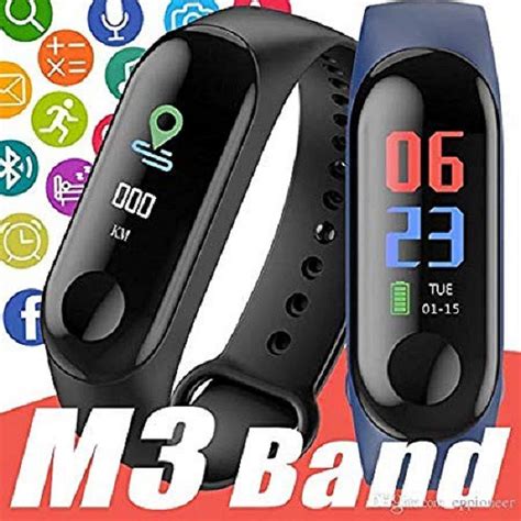 M Intelligence Bluetooth Health Wrist Smart Band Watch Monitor Smart