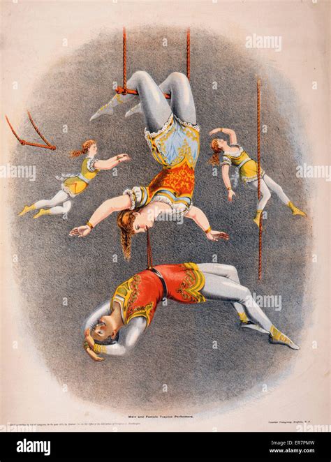 Male And Female Trapeze Performers Stock Photo Alamy