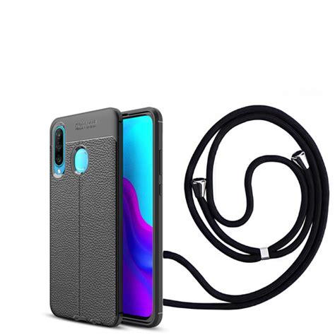 Cubierta De Cuero Resistente Con Cordón Cinta Para Huawei P30 Lite