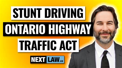 Stunt Driving In Ontario Highway Traffic Act Penalties