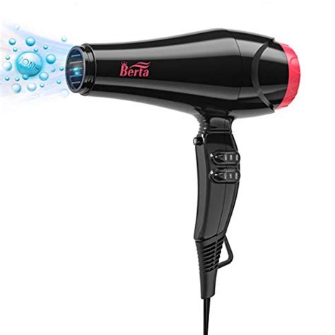 Berta Professional Salon Ceramic Hair Dryer 1875w Negative Ionic Blow