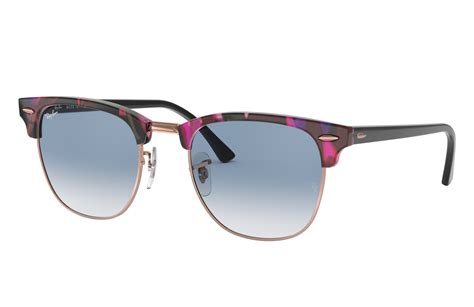 Occhiali Da Vista Clubmaster Optics Con Montatura Viola Ray Ban