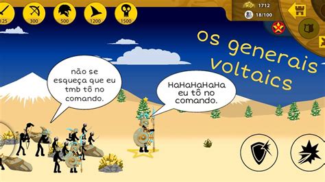 eu joguei o generais voltaics e derrotei o príncipe da folha e a