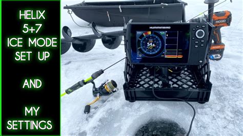 How To Set Up A Humminbird Helix 5 Or 7 For Ice Fishing My Settings