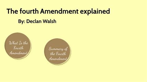 History 4th Amendment By Declan Walsh On Prezi