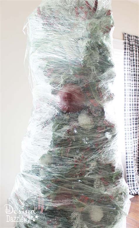 Christmas Tree Storage Ideas How To Efficiently Wrap And Store A Decorated Tree Christmas