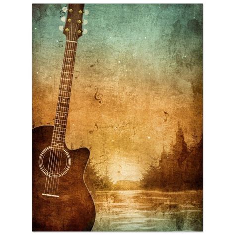 Guitar Art,guitar Canvas Art,guitar Foam Artart for Musicians,acoustic ...