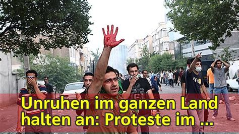 Unruhen Im Ganzen Land Halten An Proteste Im Iran Fordern Mehr Als 20