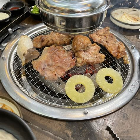 광주근교 장성 맛집 옥정가든 야외에서 먹는 맛있는 닭숯불구이 네이버 블로그