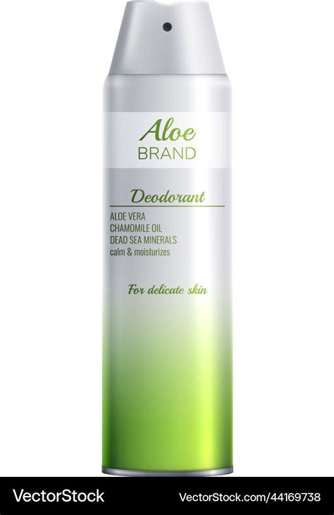 Realistic Aloe Deodorant Royalty Free Vector Image