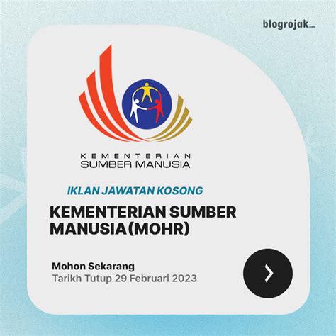 Jawatan Kosong Kementerian Sumber Manusia MOHR Februari 2024 Blog