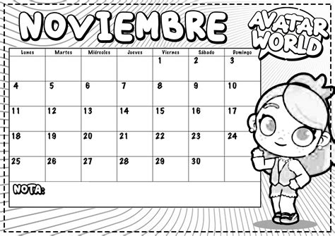 Calendario Noviembre 2024 Para Imprimir Howtodoes