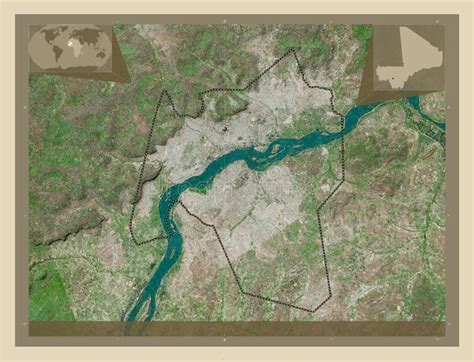 Bamako, Mali. High-res Satellite. Capital Stock Photo - Image of land ...