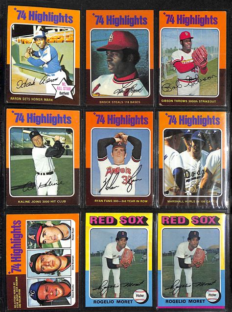 Lot Detail 1975 Topps Baseball Complete Set Of 660 Cards W George