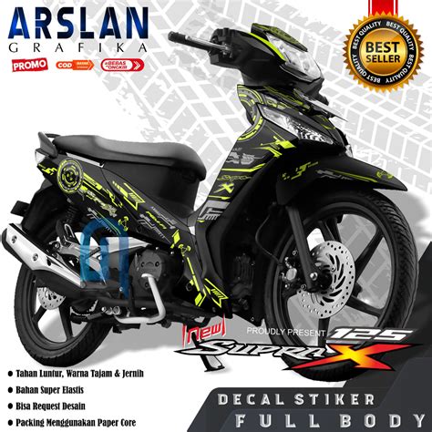 Jual TERBARU Decal Supra X 125 FI Full Body Stiker Supra X 125 FI Full