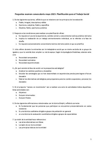 Preguntas Examen Convocatoria Mayo 2023 Pdf