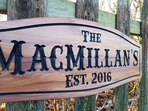 Custom Outdoor Name Signs Custom Wood Cabin Signs Personalized Etsy