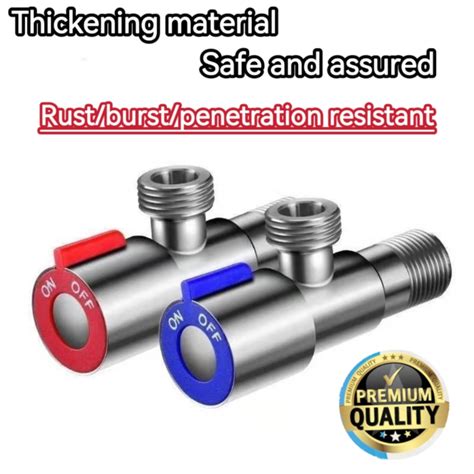 Angle Valve 304 Stainless Steel Hot And Cold Household Valve Switch 1 2 Inch Water Valve Water