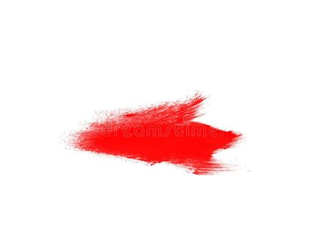 Abstract Red Smear For Draw Isolated On White Stock Illustration