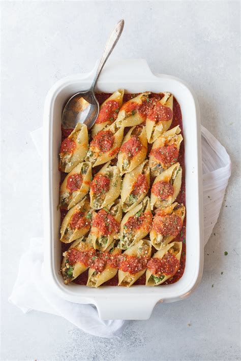 Vegan Stuffed Shells With Cashew Ricotta And Parmesan Wholefully