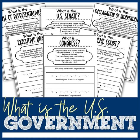 What Is The Us Government Printable Worksheets Worksheets Library