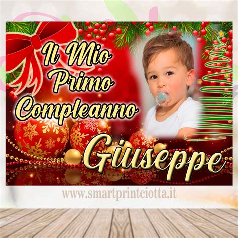 Poster Con Foto Personalizzato Compleanno Natale Smart Print