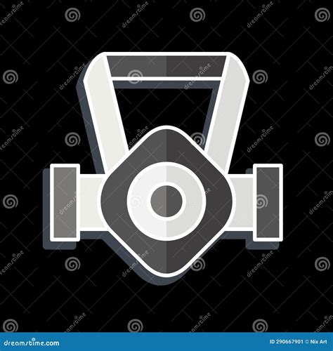 Icon Mask Related To Mining Symbol Glossy Style Simple Design