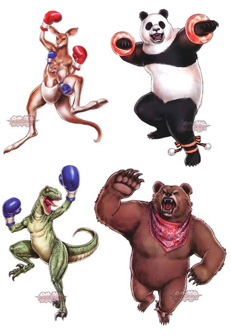 Roger Jr., Panda, Alex and Kuma II from Tekken Tag Tournament 2 by ...