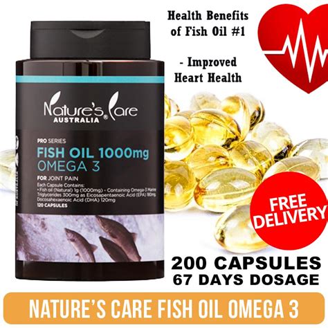 NATURES CARE FISH OIL 1000mg OMEGA 3 200 CAPSULES Shopee Singapore