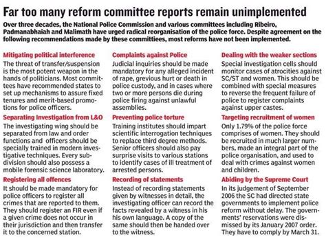 Reforms In The Criminal Justice System Current Affairs