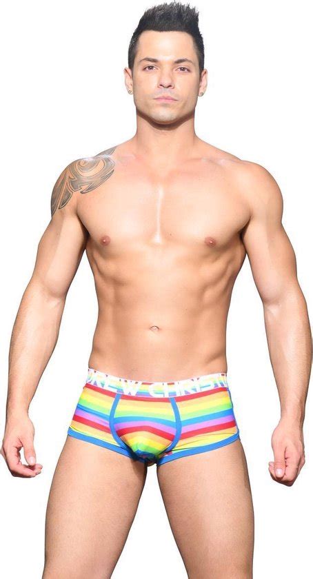 Andrew Christian Pride Stripe Boxer W Almost Naked Blauw Maat L