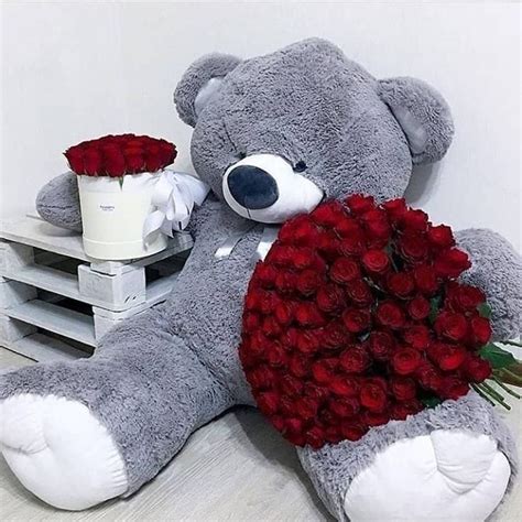 Pin By 🌹karinkа 🌹 On Мир цветов Valentines Day Bears Luxury Flower Bouquets Valentines