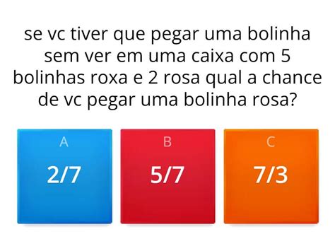 Atividade De Probabilidade 8 Ano