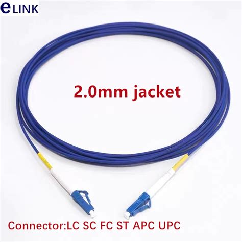 60mtr 1C Armored Fiber Patch Cord 2 0mm Simplex Fiber SM SC LC FC Ftth