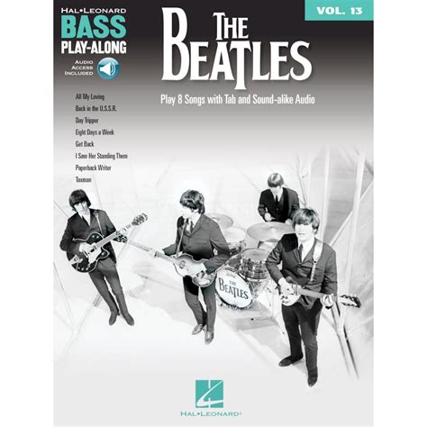 Hal Leonard Bass Play Along Volume The Beatles Dv