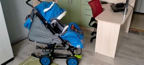 Продам сани-коляску для мальчика. Состояние отличное. На дутых колесах ...